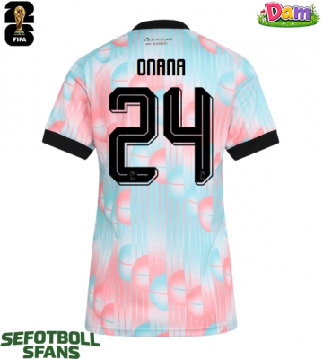 Belgien Amadou Onana #24 Bortatröja Kvinnor VM 2026 Kortärmad